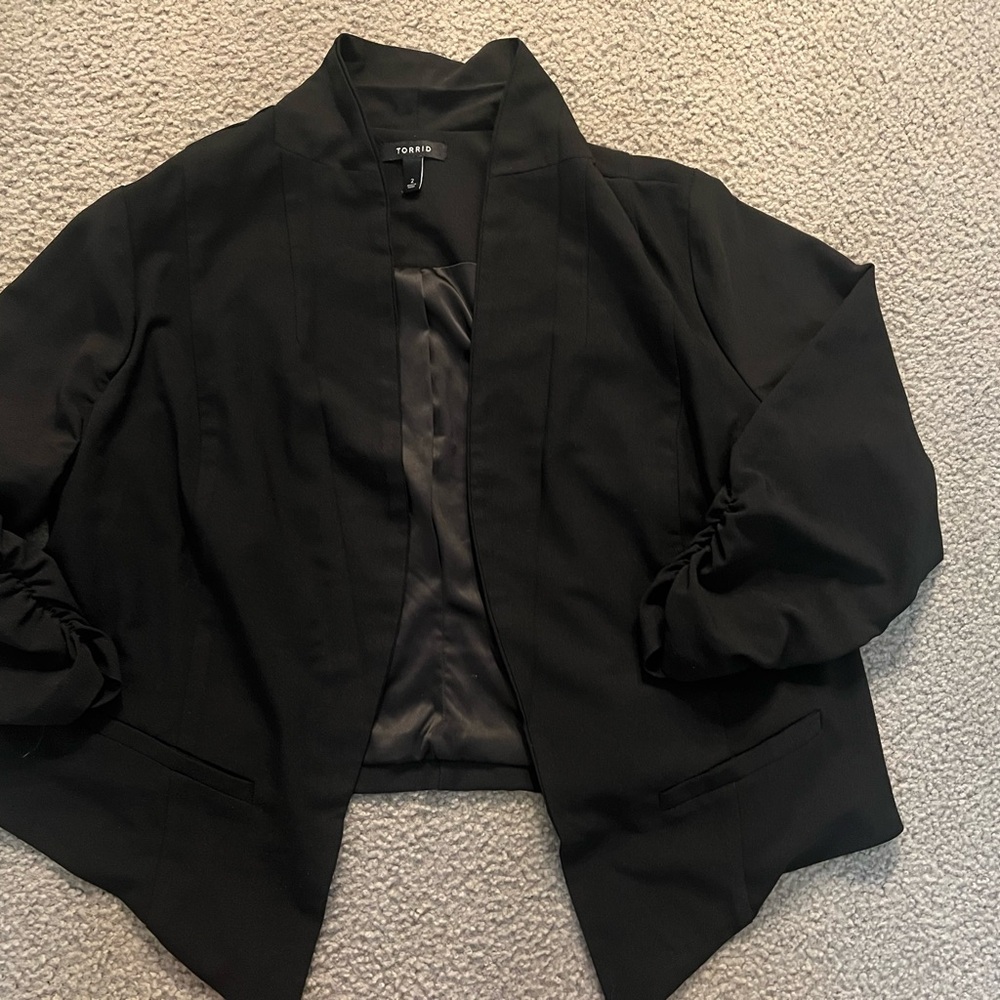 Torrid cropped blazer